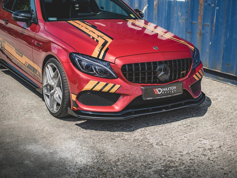 Maxton Design Racing Durability Front Splitter +flaps Mercedes-amg C43 Coupe C205 2016-