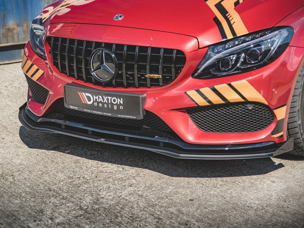 Maxton Design Racing Durability Front Splitter +flaps Mercedes-amg C43 Coupe C205 2016-