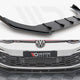 Maxton Design Racing Durability Front Splitter +flaps Volkswagen Golf 8 GTI R-line 20-