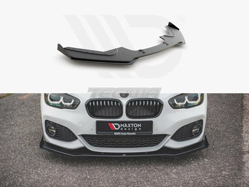 Maxton Design Racing Durability Front Splitter V3 +flaps BMW 1-Series F20 M-pack Facelift M140I 15-19