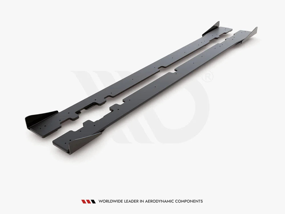 Maxton Design Racing Durability Side Skirts Diffusers +flaps Mercedes-amg C43 Coupe C205 2016-