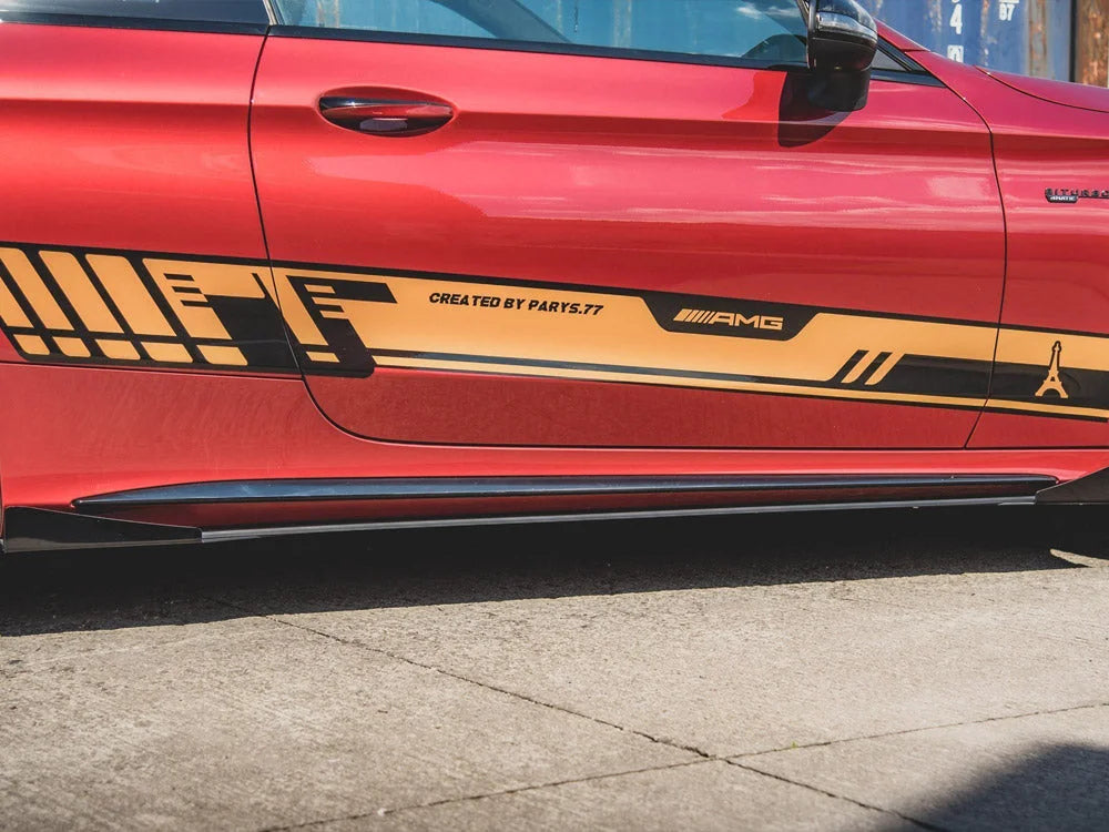 Maxton Design Racing Durability Side Skirts Diffusers +flaps Mercedes-amg C43 Coupe C205 2016-