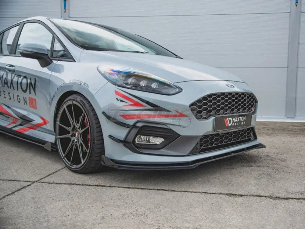 Maxton Design Maxton Racing Front Splitter +flaps Ford Fiesta MK8 ST ST Line 2017-