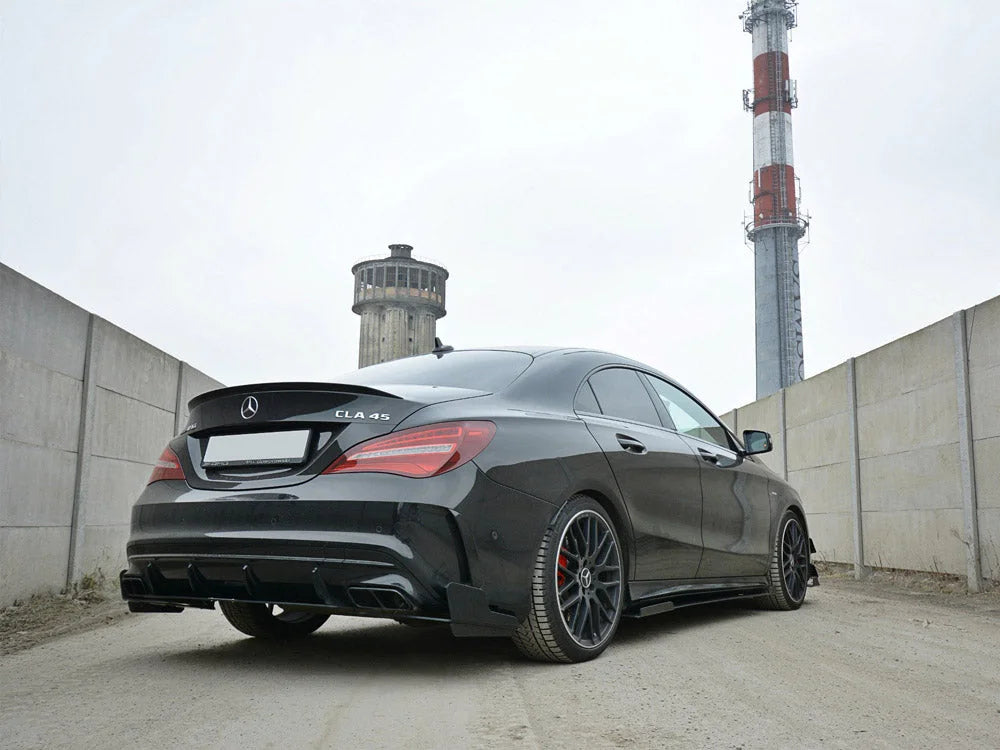 Maxton Design Racing Rear Side Splitters Mercedes CLA45 AMG C117 Facelift 01-19