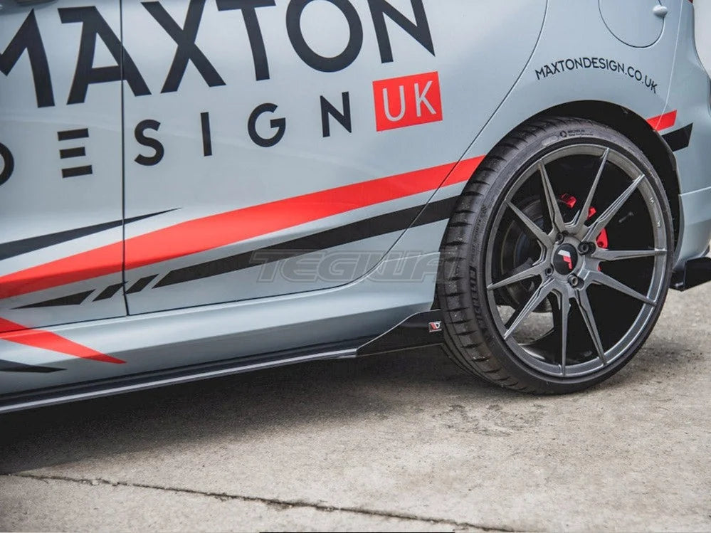 Maxton Design Maxton Racing Side Skirt Splitters +flaps Ford Fiesta MK8 ST ST Line 2017-