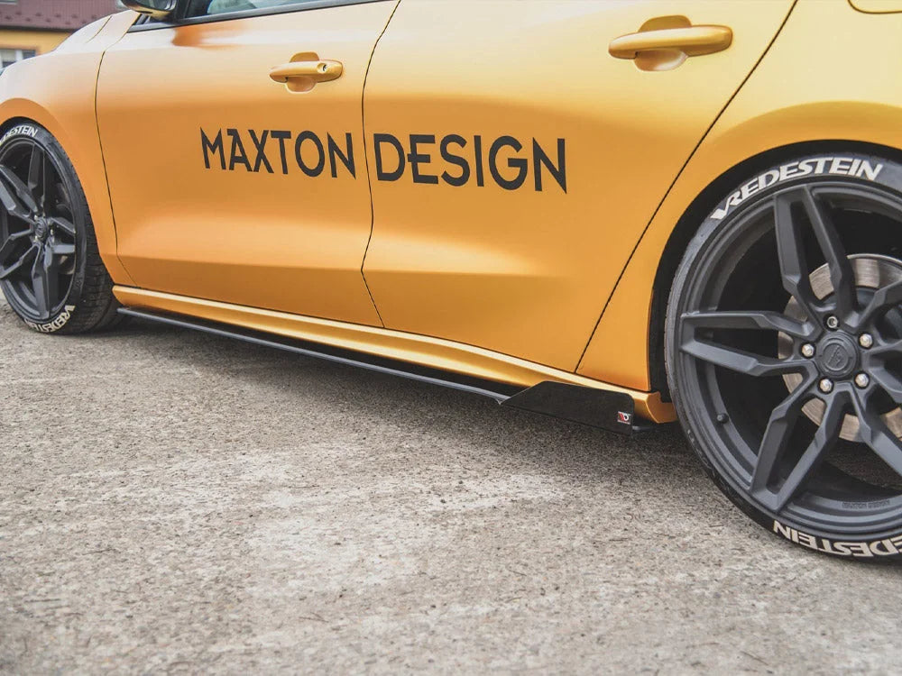 Maxton Design Maxton Racing Side Skirt Splitters +flaps Ford Focus MK4 ST MK4 ST Line 2019-