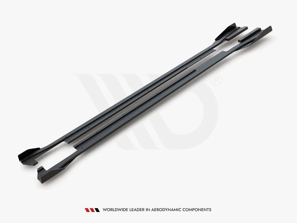Maxton Design Maxton Racing Side Skirts Diffusers +flaps Volkswagen Arteon R-line 2017-