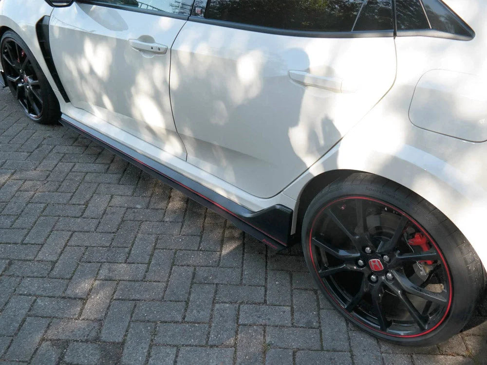 Maxton Design Racing Side Skirts Splitters Honda Civic MK10 Type-r 2017-UP