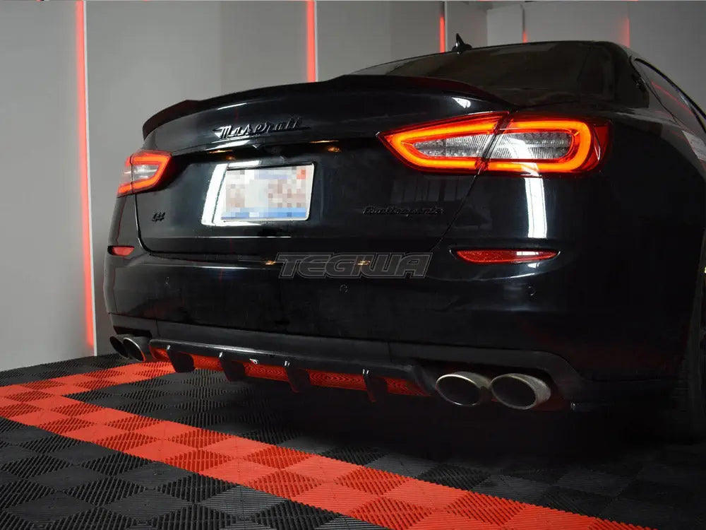 Maxton Design Rear Diffuser Maserati Quattroporte MK6 Pre-facelift 13-16