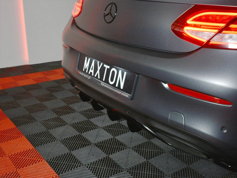 Maxton Design Rear Diffuser Mercedes C-class W205 Coupe Amg-line 15-18