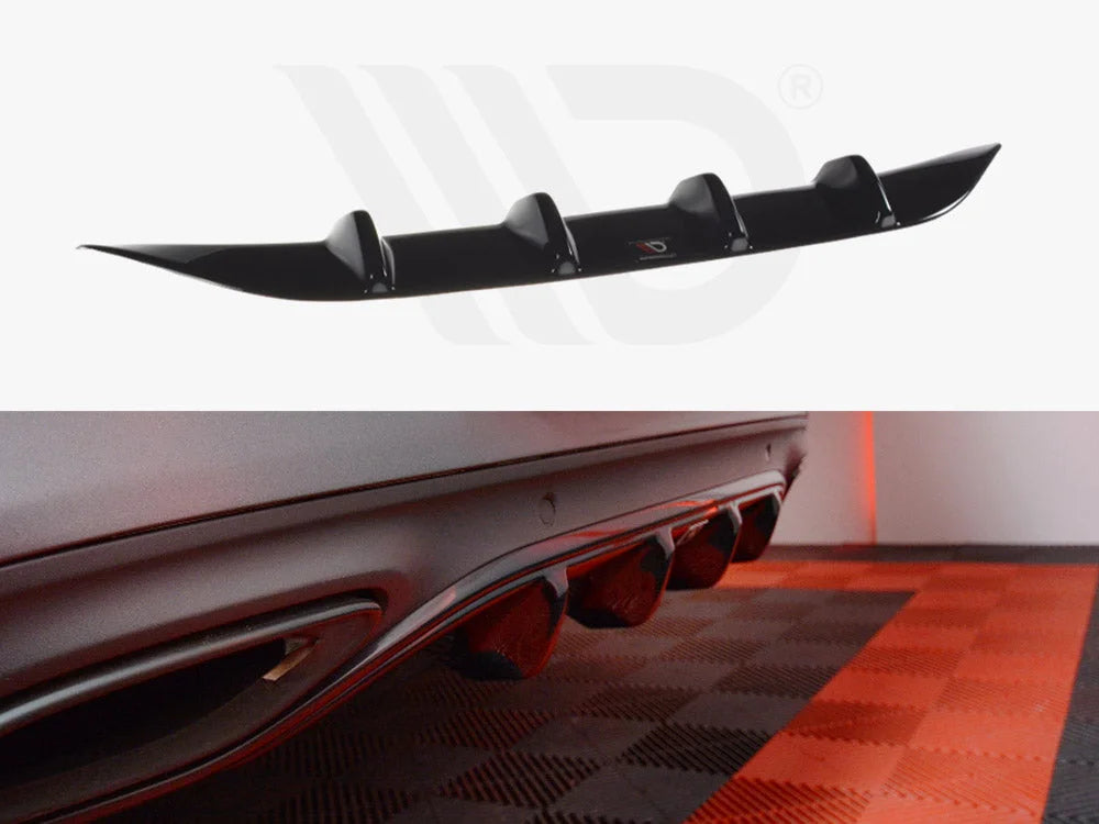 Maxton Design Rear Diffuser Mercedes C-class W205 Coupe Amg-line 15-18