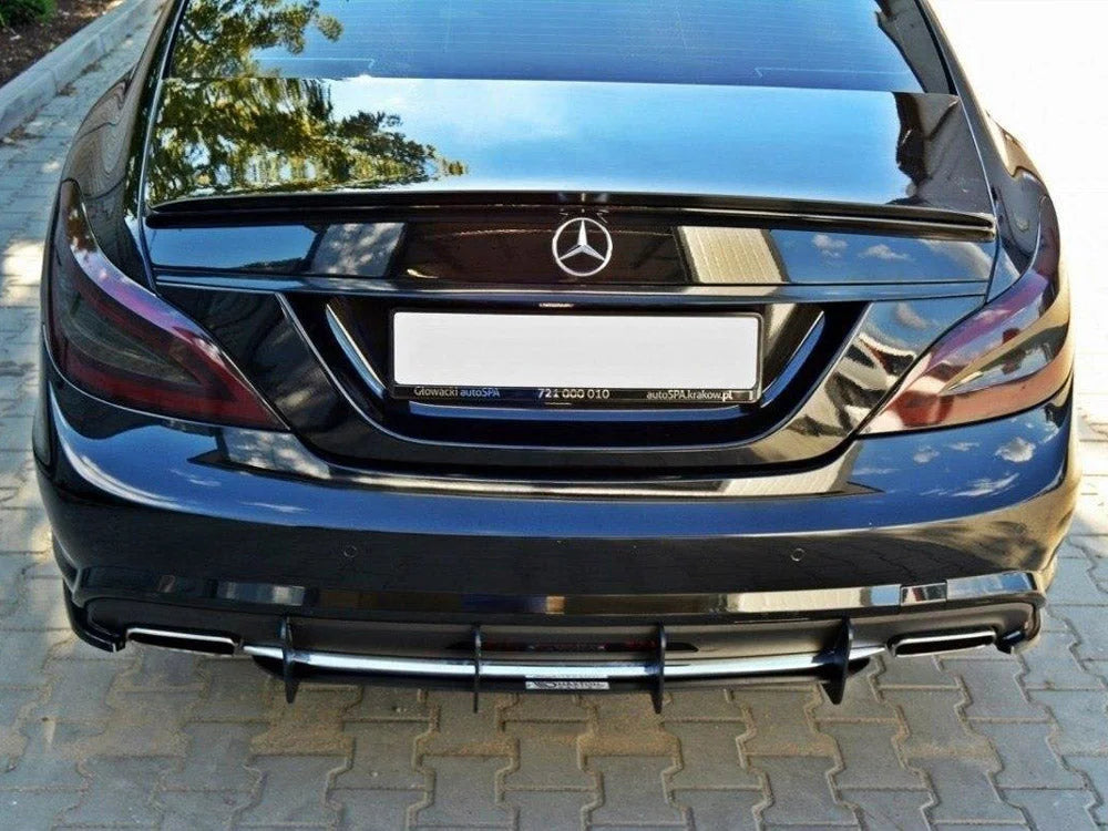 Maxton Design Rear Diffuser Mercedes CLS C218 Amg-line 11-14