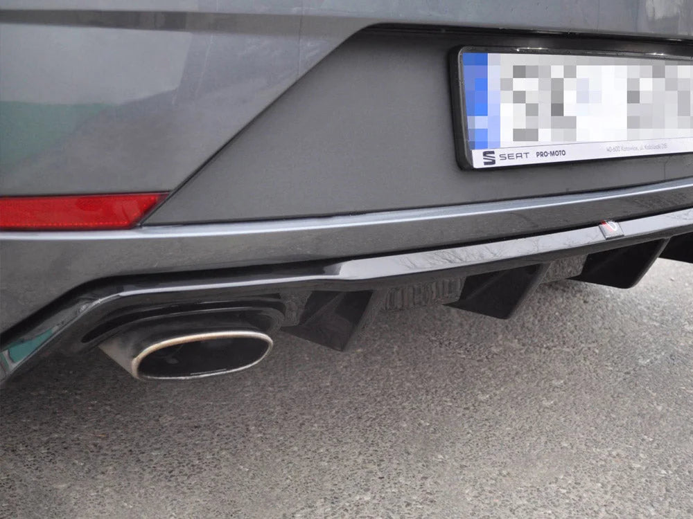Maxton Design Rear Diffuser Seat Leon MK3 Cupra Facelift 2017-UP
