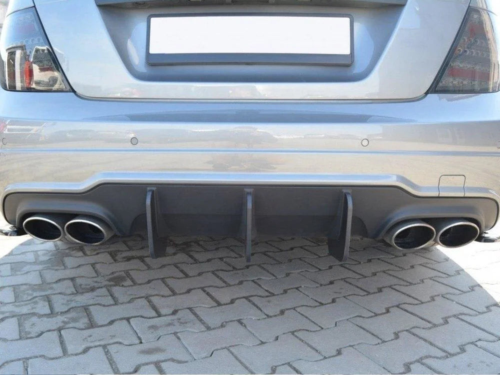 Maxton Design Rear Diffuser V.2 Mercedes C W204 Amg-line Facelift 11-15