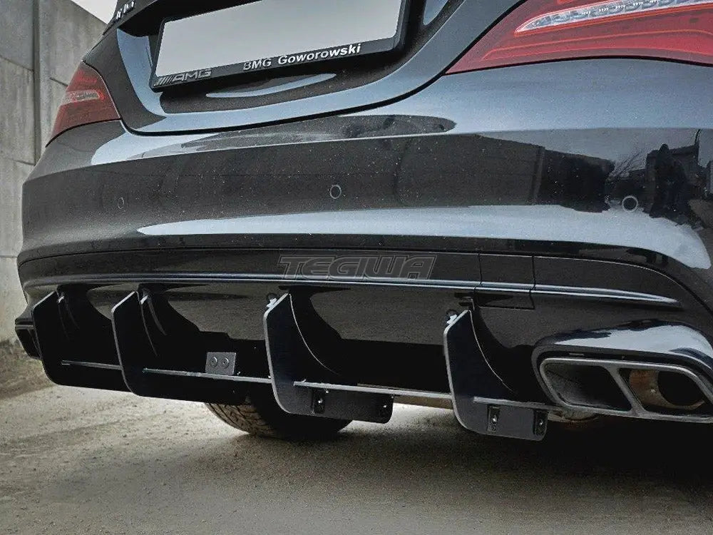 Maxton Design Rear Diffuser V.2 Mercedes CLA A45 AMG C117 Facelift 2017-UP