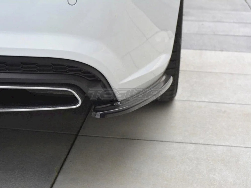 Maxton Design Rear Side Splitters Audi A6 C7 Avant S-line S6 C7 Avant Facelift 14-18