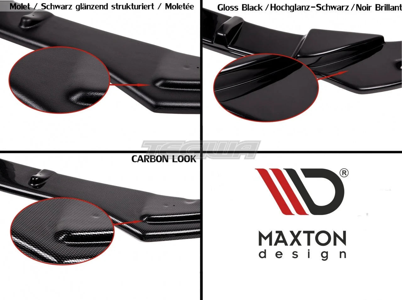 Maxton Design Rear Side Splitters Audi A7 S-line Facelift 14-18