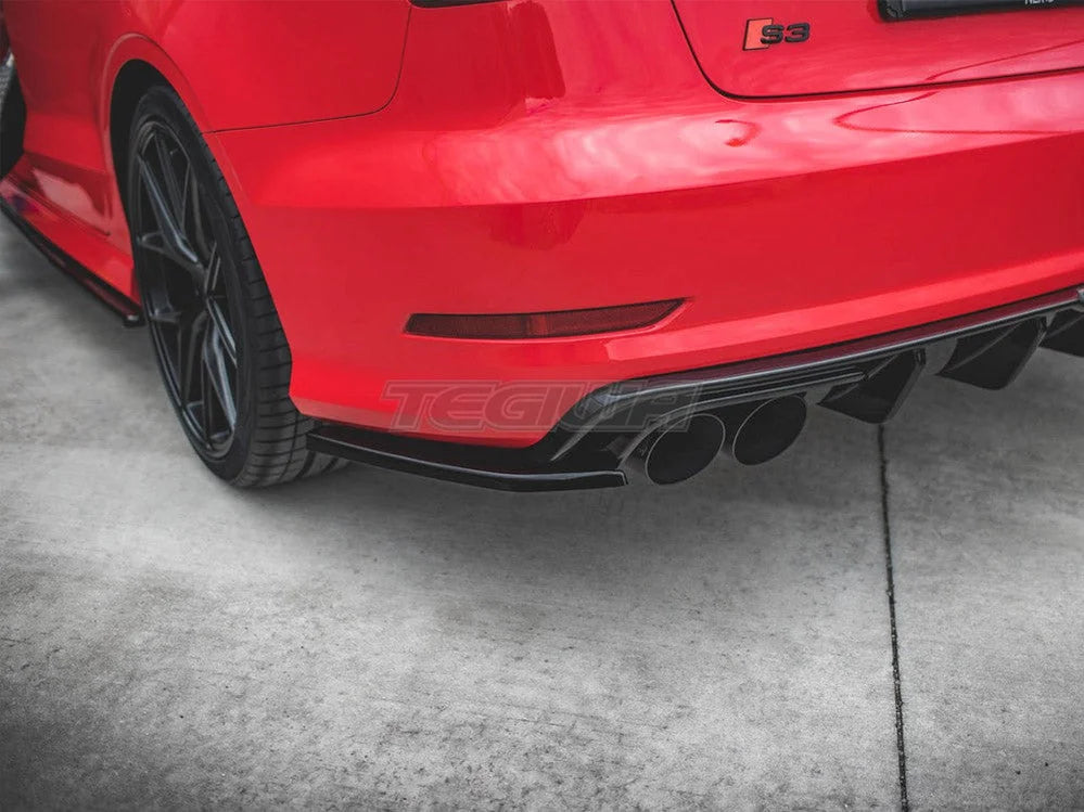 Maxton Design Rear Side Splitters Audi S3 Sedan 8V 13-16