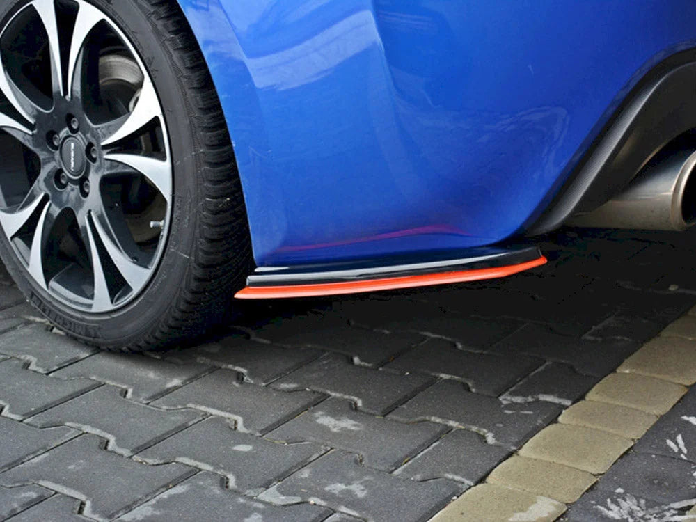 Maxton Design Rear Side Splitters Black & Red V.2 Subaru BRZ Facelift 17-20