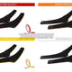 Maxton Design Rear Side Splitters BMW 5-Series G30 17-20