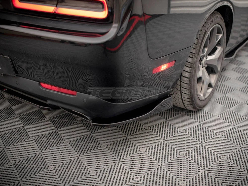 Maxton Design Rear Side Splitters Dodge Challenger RT MK3 Facelift 2014-