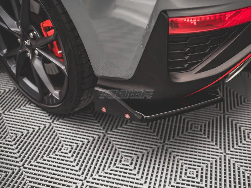 Maxton Design Rear Side Splitters +flaps V.1 Hyundai I30 N Hatchback MK3 Facelift 2020-