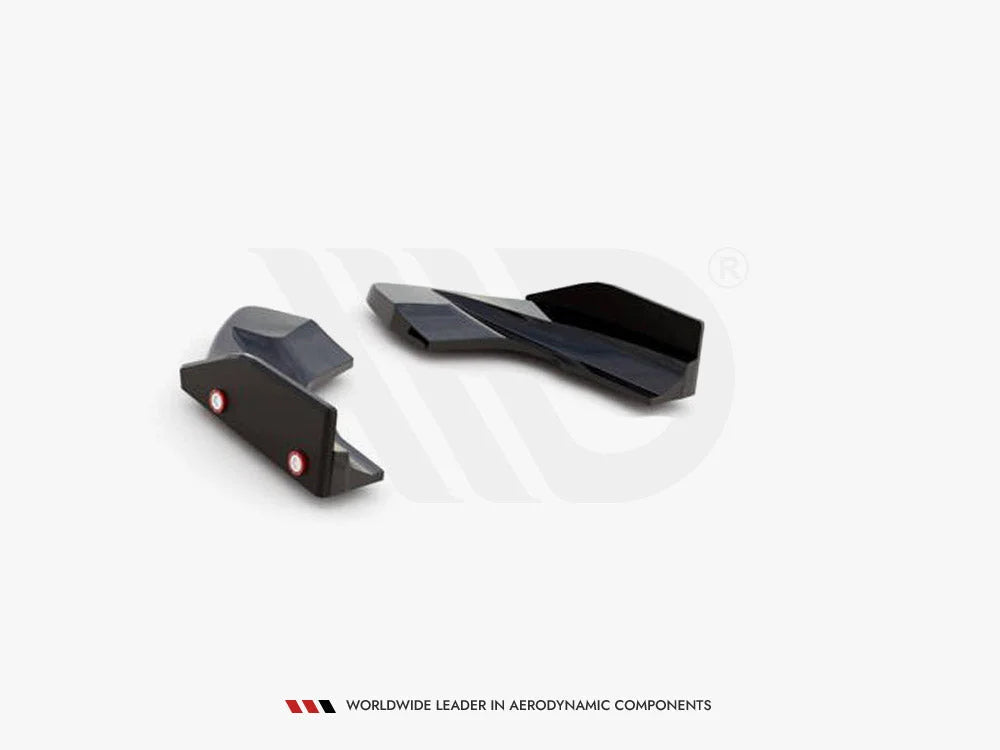 Maxton Design Rear Side Splitters +flaps V.2 Volkswagen Golf R MK8 20-