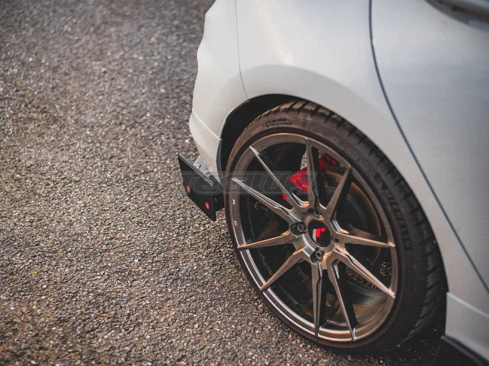 Maxton Design Rear Side Splitters +flaps V.4 Ford Fiesta MK8 ST 2018-