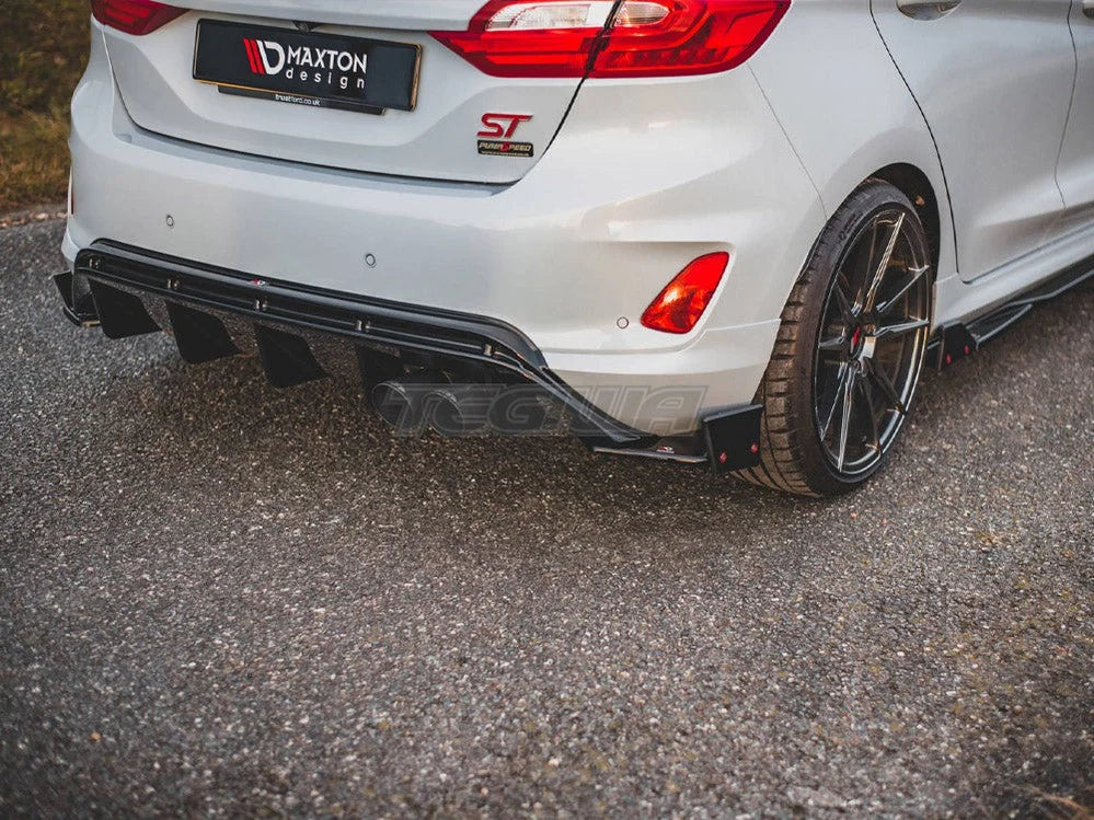 Maxton Design Rear Side Splitters +flaps V.4 Ford Fiesta MK8 ST 2018-
