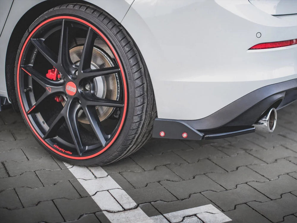 Maxton Design Rear Side Splitters +flaps V2 Volkswagen Golf 8 GTI 20-