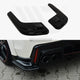 Maxton Design Rear Side Splitters Honda Civic IX Type R 15-17