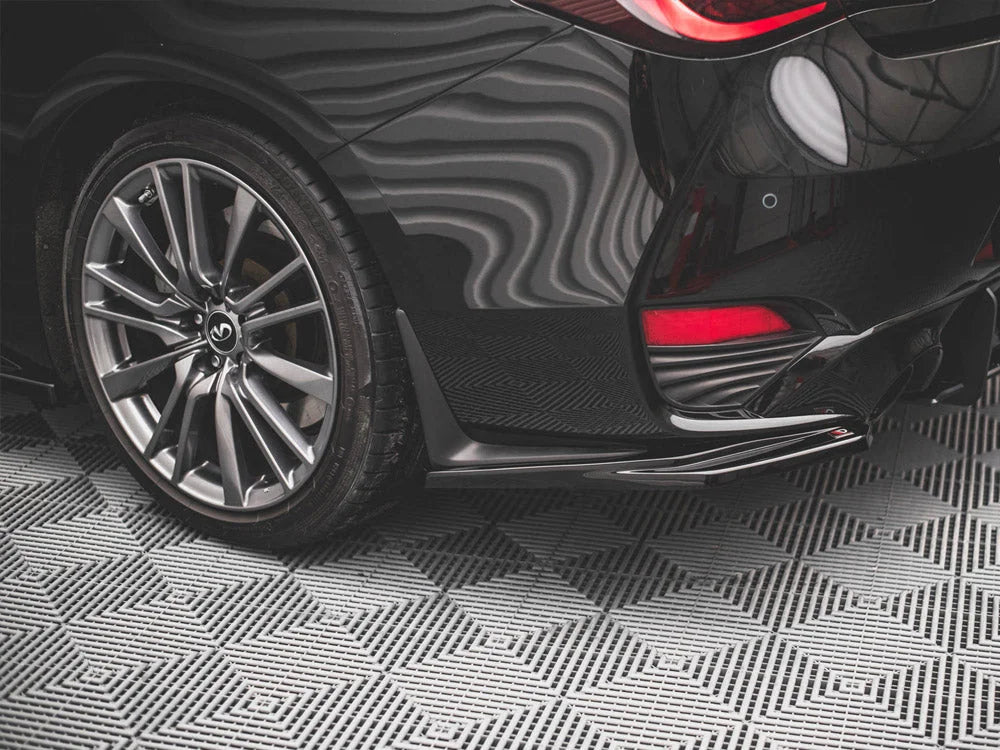 Maxton Design Rear Side Splitters Infiniti Q60 S MK2 2017-
