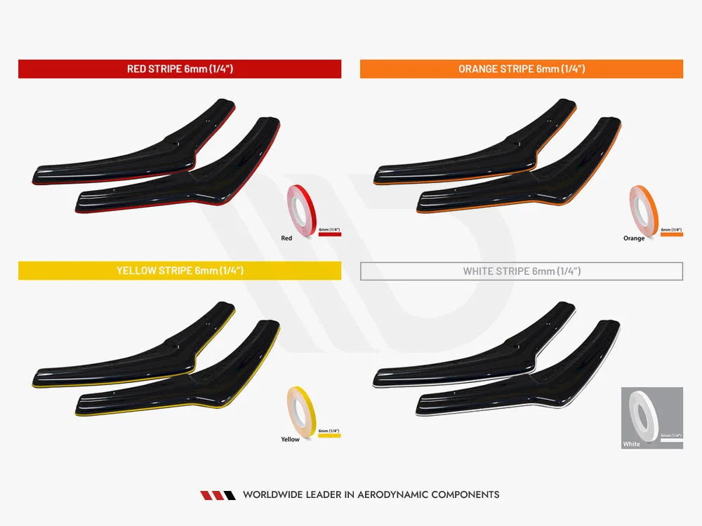 Maxton Design Rear Side Splitters Mercedes AMG C 43 Sedan W205 Facelift