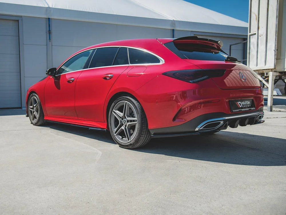 Maxton Design Rear Side Splitters Mercedes-benz CLA Shooting Brake Amg-line X118 2019-