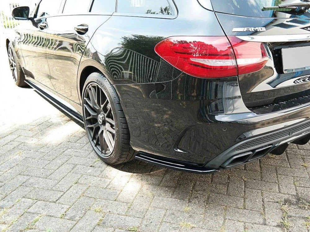 Maxton Design Rear Side Splitters Mercedes C-class S205 63 AMG Estate 15-18