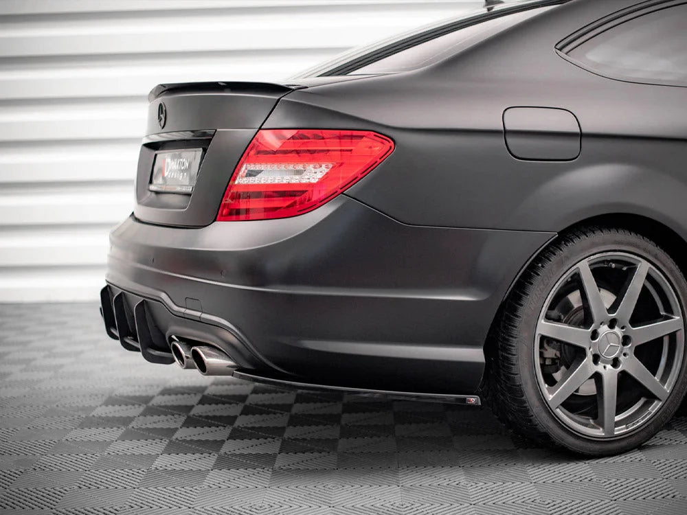 Maxton Design Rear Side Splitters Mercedes C Coupe AMG-Line C204