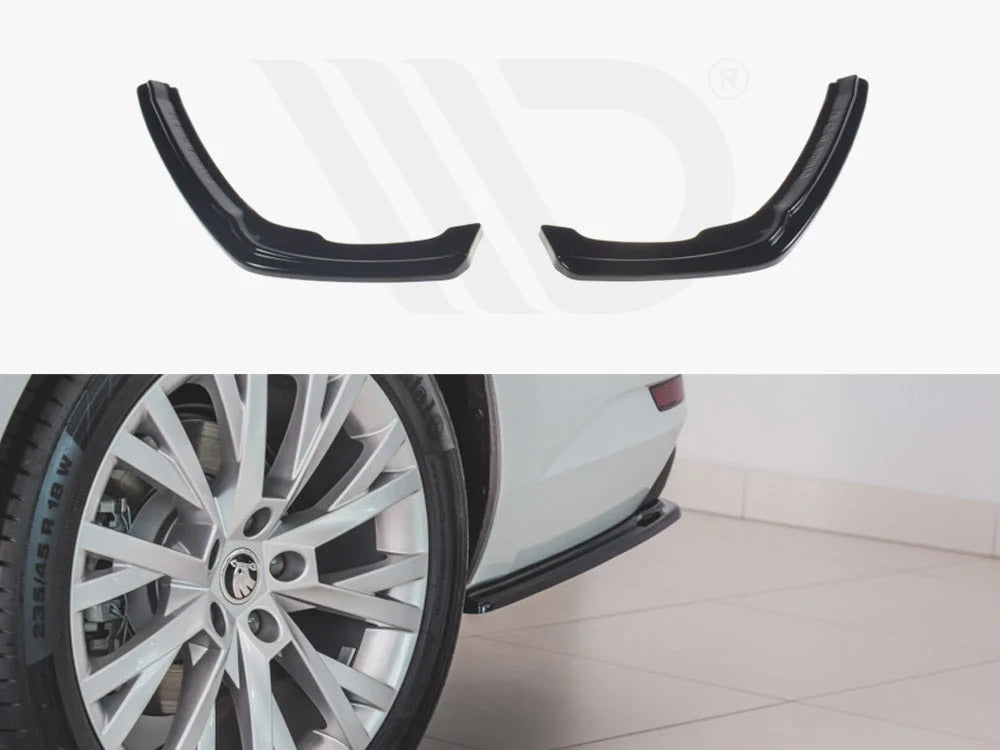 Maxton Design Rear Side Splitters Skoda Superb MK3 FL Hatchback Estate 2019-