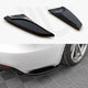 Maxton Design Rear Side Splitters Tesla Model S Facelift 2016-