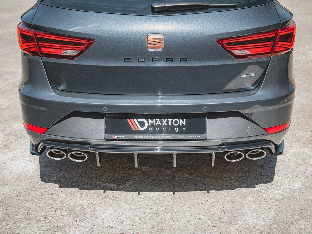 Maxton Design Rear Side Splitters V.2 Seat Leon Cupra MK3 Facelift Estate 17-19