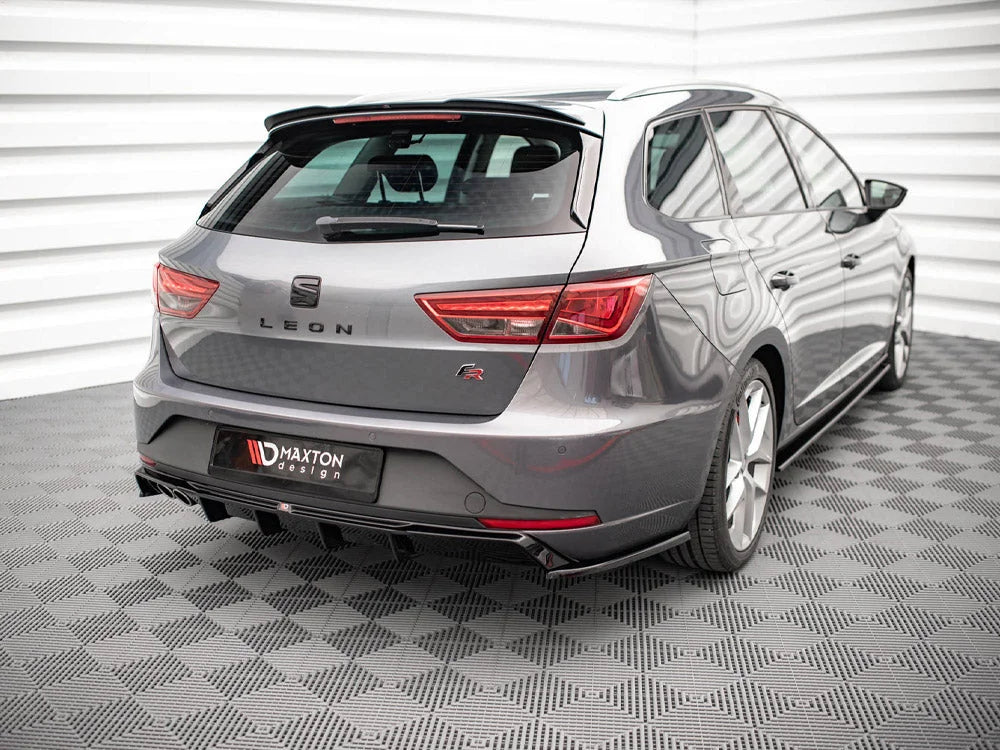 Maxton Design Rear Side Splitters V.2 Seat Leon FR Sportstourer MK3 12-16