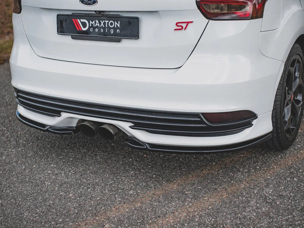Maxton Design Rear Side Splitters V2 Ford Focus ST MK3 Facelift 15-18