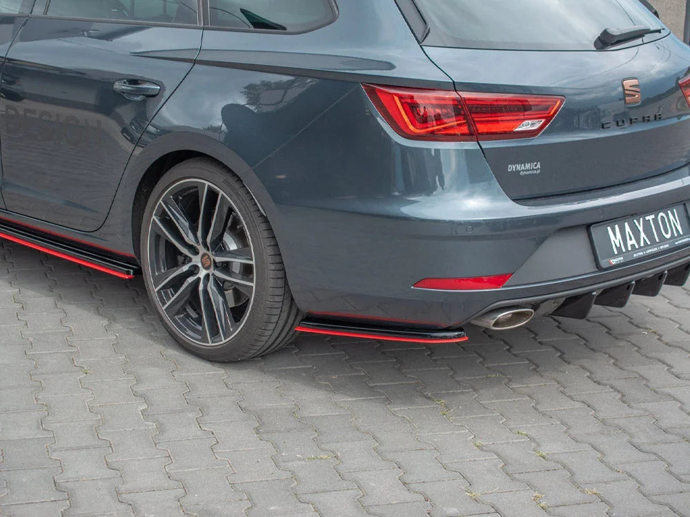 Maxton Design Rear Side Splitters V2 Seat Leon MK 3.5 Cupra ST 2017-