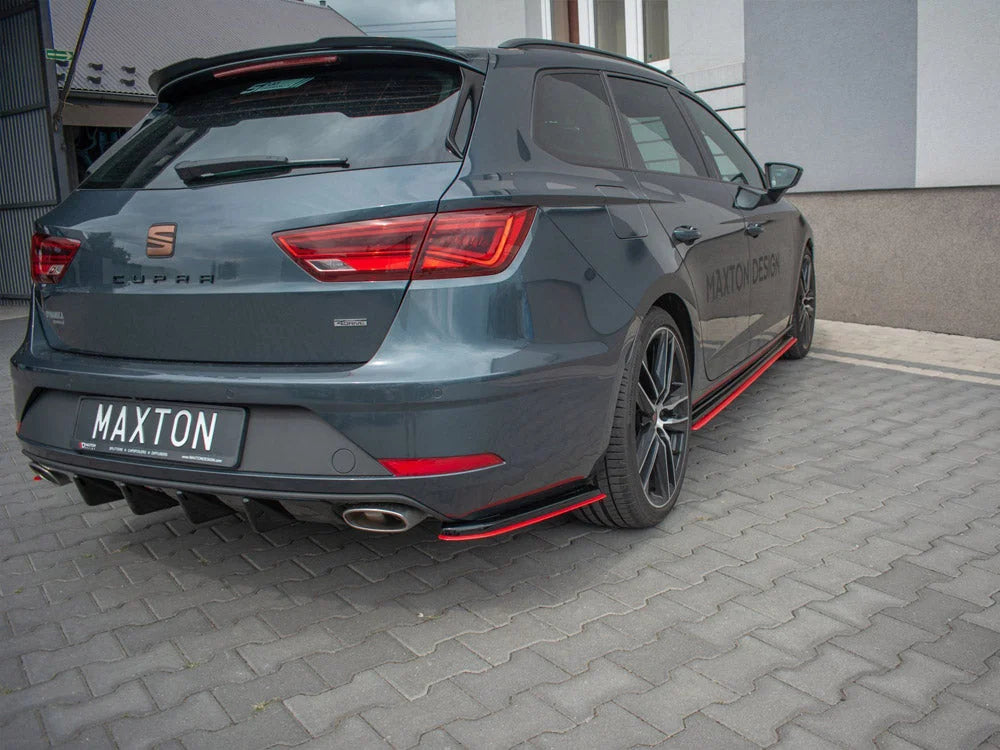 Maxton Design Rear Side Splitters V2 Seat Leon MK 3.5 Cupra ST 2017-