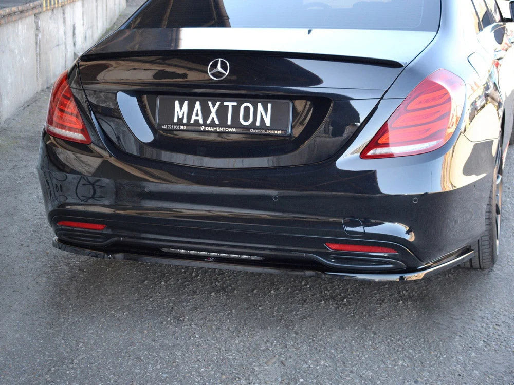 Maxton Design Rear Splitter Mercedes S-class Amg-line W222 13-17