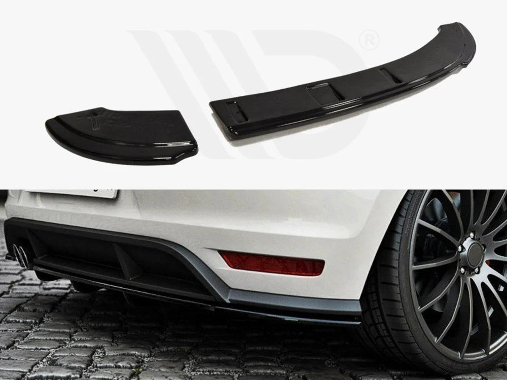 Maxton Design Rear Splitter Volkswagen Polo MK5 GTI Facelift With A Vertical BAR 15-17
