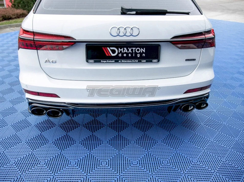 Maxton Design Rear Valance + Exhaust Ends Imitation Audi S6 A6 S-line C8 2018-