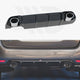 Maxton Design Rear Valance + Exhaust Ends Imitation Peugeot 308 SW MK2 Facelift 2017-