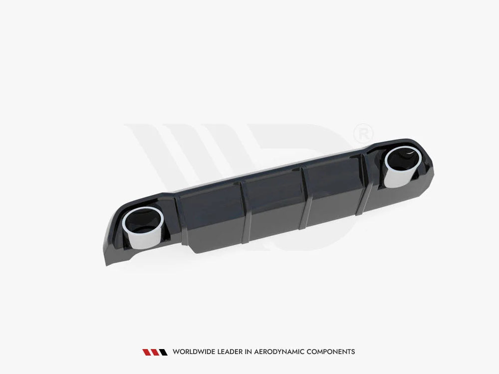 Maxton Design Rear Valance + Exhaust Ends Imitation Peugeot 308 SW MK2 Facelift 2017-