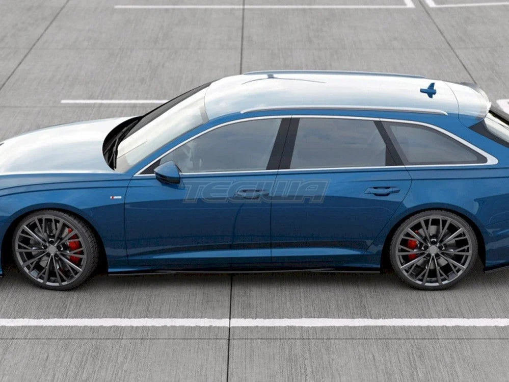 Maxton Design Side Skirt Diffusers Audi S6 A6 S-line C8 2019-