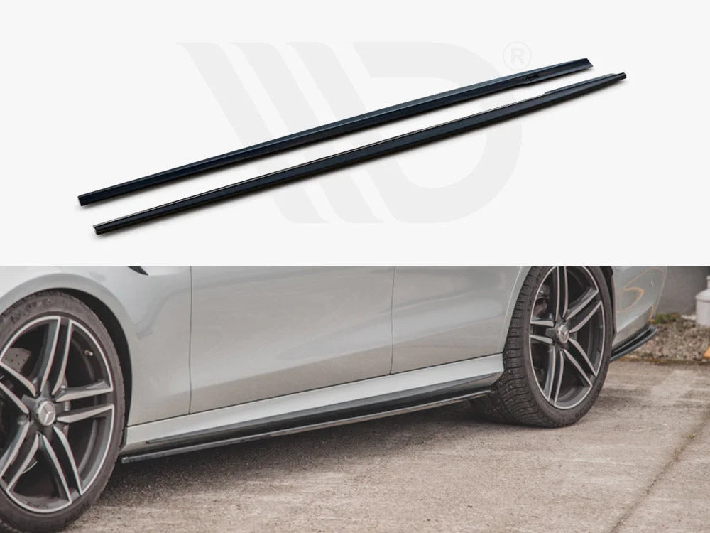 Maxton Design Side Skirt Diffusers Mercedes Benz E63 AMG Estate S213 2017-